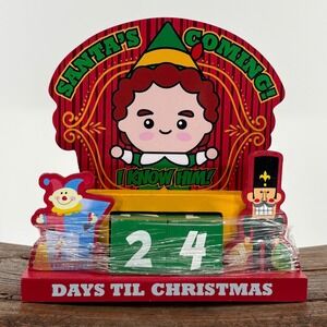 Elf Christmas Countdown Calendar Santa is Coming I Know Him Elf Movie New